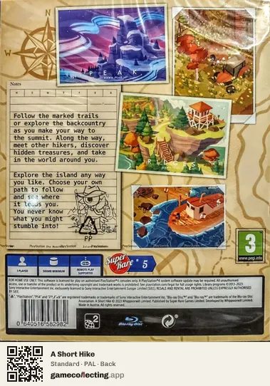 A Short Hike PlayStation 4, PAL box back
