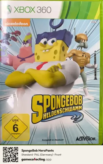 SpongeBob HeroPants Xbox 360, Germany box front
