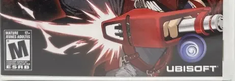 No More Heroes 2: Desperate Struggle, the ESRB box on its front