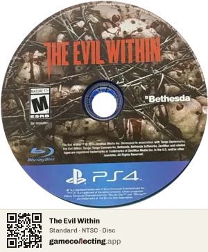 The Evil Within PlayStation 4, NTSC disc