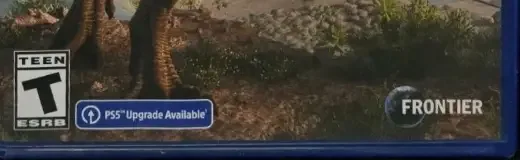 Jurassic World Evolution 2, the ESRB box on its front