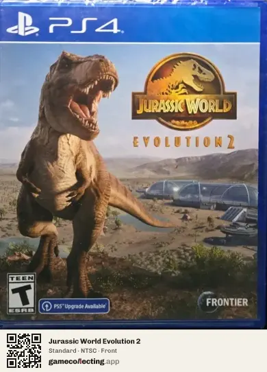 Jurassic World Evolution 2 PlayStation 4, NTSC box front
