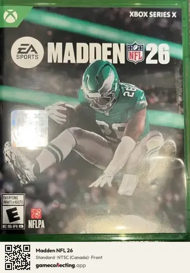 Madden NFL 26 Xbox Series X, Canada box front