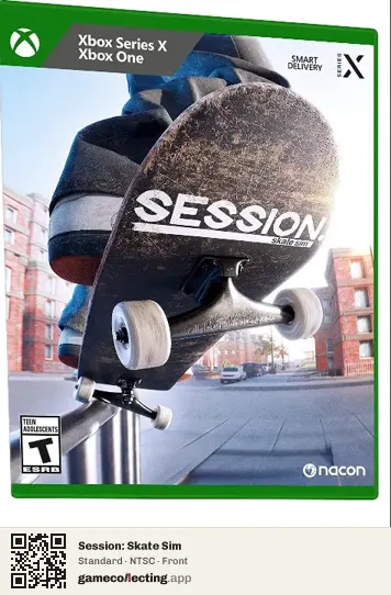 Session: Skate Sim Xbox Series X, NTSC box front