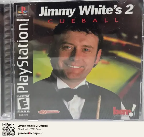 Jimmy White's 2: Cueball PlayStation, NTSC box front