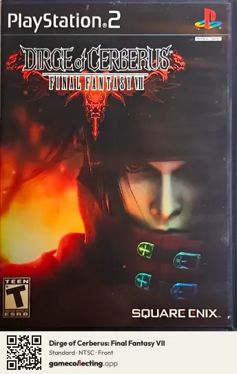 Dirge of Cerberus: Final Fantasy VII PlayStation 2, NTSC box front
