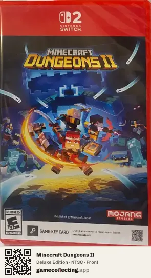 Minecraft Dungeons II Nintendo Switch 2, NTSC box front