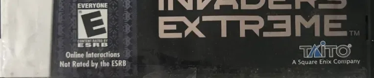 Space Invaders Extreme, the ESRB box on its front