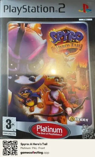 Spyro: A Hero's Tail PlayStation 2, PAL box front