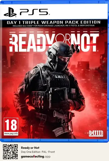 Ready or Not PlayStation 5, PAL box front
