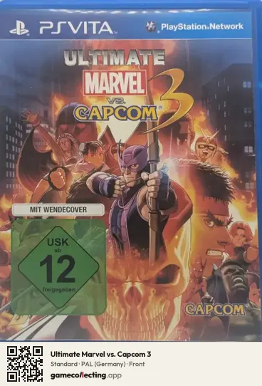 Ultimate Marvel vs. Capcom 3 PlayStation Vita, Germany box front