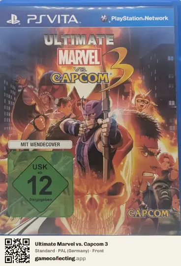 Ultimate Marvel vs. Capcom 3 PlayStation Vita, Germany box front