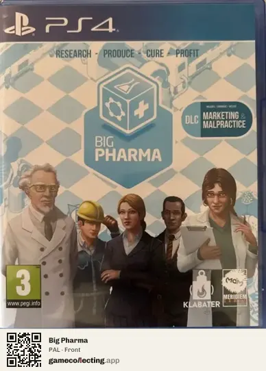 Big Pharma PlayStation 4, PAL box front