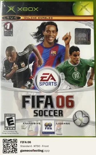 FIFA 06 Xbox, NTSC box front