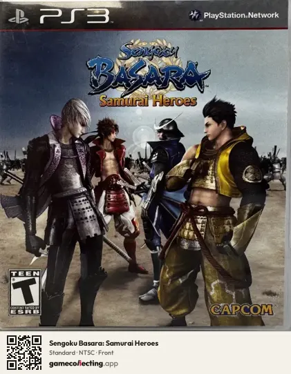 Sengoku Basara: Samurai Heroes PlayStation 3, NTSC box front