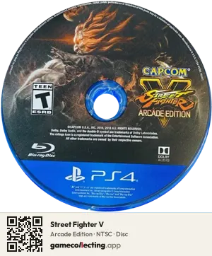 Street Fighter V PlayStation 4, NTSC disc