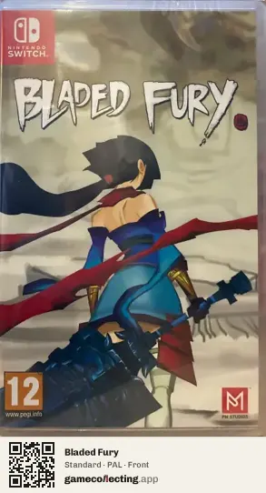 Bladed Fury Nintendo Switch, PAL box front