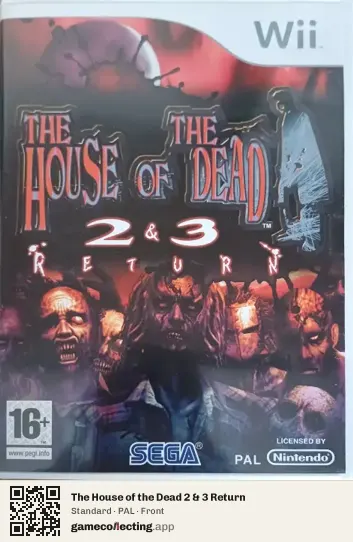 The House of the Dead 2 & 3 Return Nintendo Wii, PAL box front