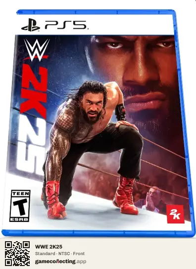 WWE 2K25 PlayStation 5, NTSC box front