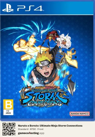Naruto x Boruto: Ultimate Ninja Storm Connections PlayStation 4, NTSC box front