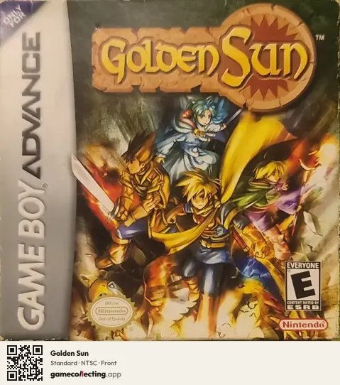 Golden Sun Game Boy Advance, NTSC box front