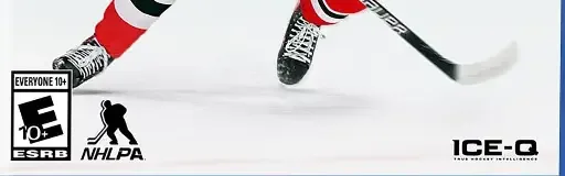 NHL 25, the ESRB box on its front