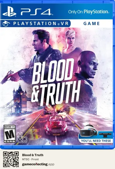 Blood & Truth PlayStation 4, NTSC box front