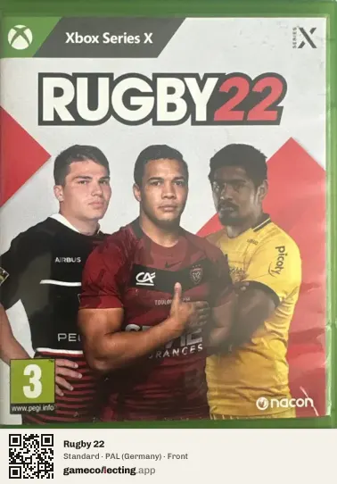 Rugby 22 Xbox Series X, Germany box front