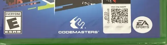F1 2021, the ESRB box on its front