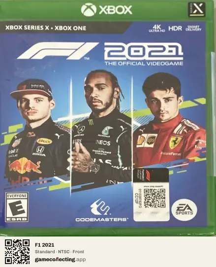 F1 2021 Xbox Series X, NTSC box front
