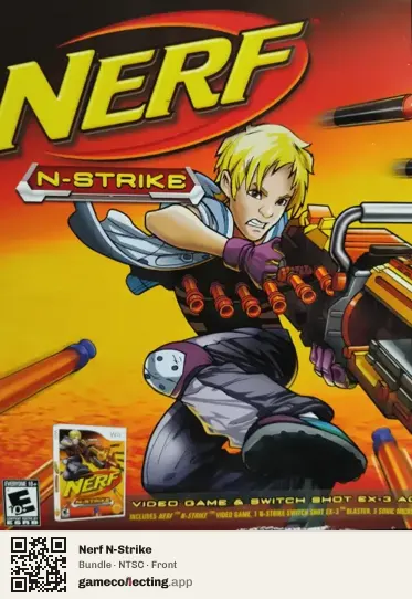 Nerf N-Strike Nintendo Wii, NTSC box front