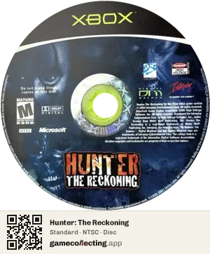 Hunter: The Reckoning Xbox, NTSC disc