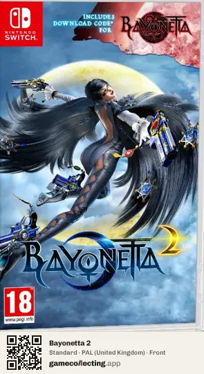 Bayonetta 2 Nintendo Switch, United Kingdom box front
