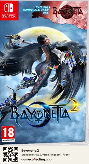 Bayonetta 2 Nintendo Switch, United Kingdom box front