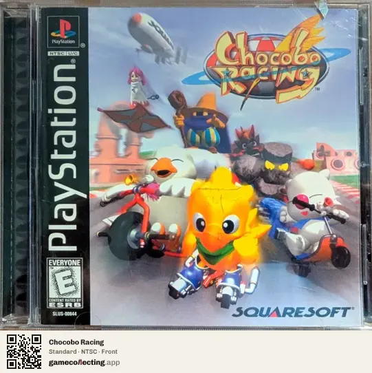 Chocobo Racing PlayStation, NTSC box front