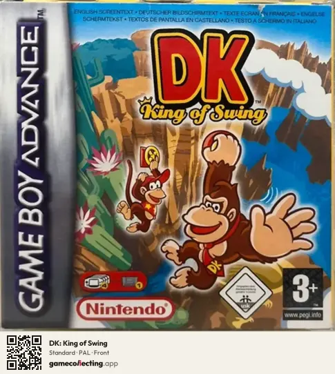 DK: King of Swing Game Boy Advance, PAL box front