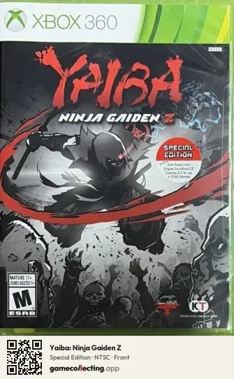 Yaiba: Ninja Gaiden Z Xbox 360, NTSC box front