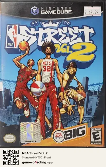 NBA Street Vol. 2 Nintendo GameCube, NTSC box front