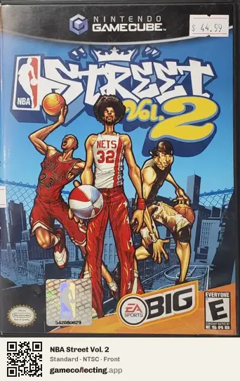 NBA Street Vol. 2 Nintendo GameCube, NTSC box front