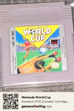 Nintendo World Cup Game Boy, NTSC cartridge label