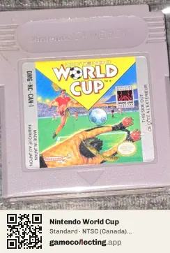 Nintendo World Cup Game Boy, NTSC cartridge label