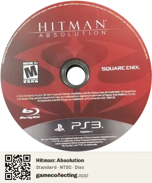 Hitman: Absolution PlayStation 3, NTSC disc
