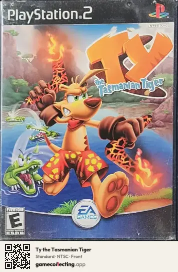 Ty the Tasmanian Tiger PlayStation 2, NTSC box front