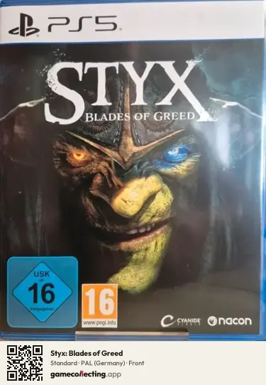 Styx: Blades of Greed PlayStation 5, Germany box front