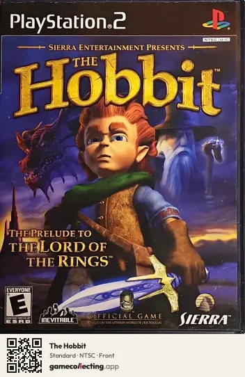 The Hobbit PlayStation 2, NTSC box front