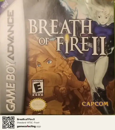 Breath of Fire II Game Boy Advance, NTSC box front