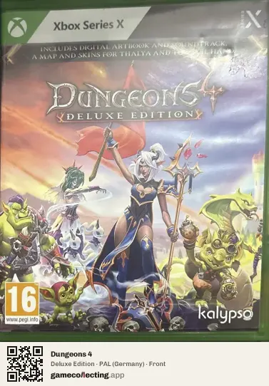 Dungeons 4 Xbox Series X, Germany box front