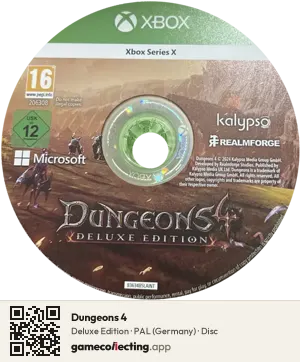 Dungeons 4 Xbox Series X, PAL disc