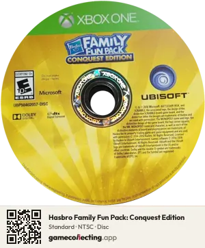 Hasbro Family Fun Pack: Conquest Edition Xbox One, NTSC disc