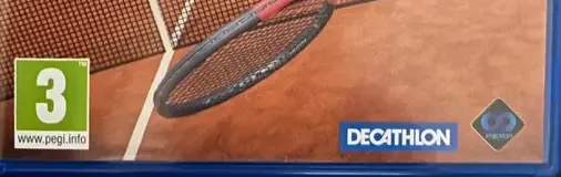 Tennis On-Court, the PEGI square on its front